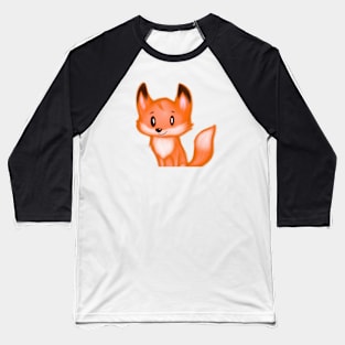 Cute Fox Drawing Baseball T-Shirt